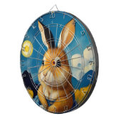 Starry Spring Bunny Dart Board Dartscheibe (Vorderseite rechts)