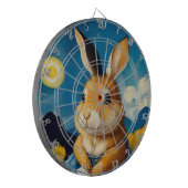 Starry Spring Bunny Dart Board Dartscheibe (Vorderseite Links)