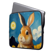 Starry Spring Bunny Electronics Bag Laptopschutzhülle (Vorderseite Links)
