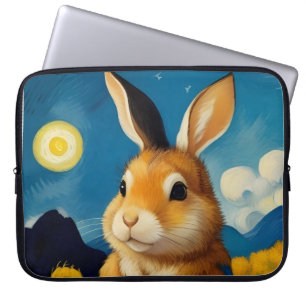 Starry Spring Bunny Electronics Bag Laptopschutzhülle