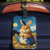 Starry Spring Bunny Luggage Tag Gepäckanhänger