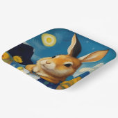 Starry Spring Bunny Paper Plate Pappteller (Gewinkelt)