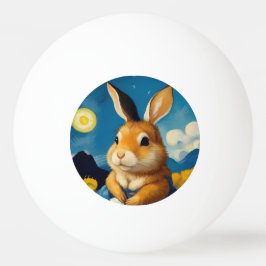 Starry Spring Bunny Ping Pong Ball Tischtennisball