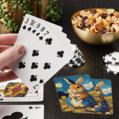 Starry Spring Bunny Playing Cards Spielkarten (In Situ)