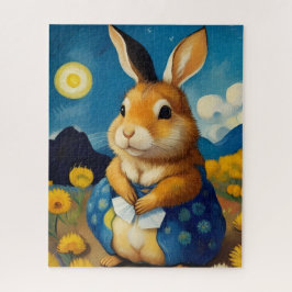Starry Spring Bunny Puzzle