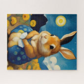 Starry Spring Bunny Puzzle (Horizontal)