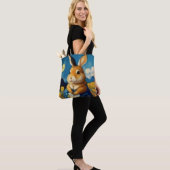 Starry Spring Bunny Tote Bag Tasche