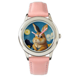 Starry Spring Bunny Watch Armbanduhr