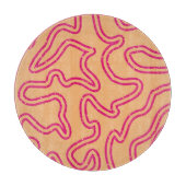 Starry Squiggly Lines Schneidebrett (Vorderseite)