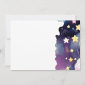Starry Stardust Dreams Babydusche Einladung (Rückseite)