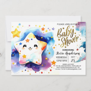 Starry Stardust Dreams Babydusche Einladung