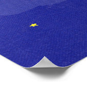 Starry Starry Hippo, ein Kinder-Illustrations-Pos Poster (Ecke)