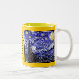 Starry, Starry Nachtgeschenk-Tasse Zweifarbige Tasse