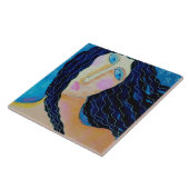 Starry Starry Night Abstrakte digitale Malerei Fliese (Seite)