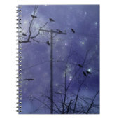 Starry Starry Night Crows Notizblock (Vorderseite)