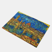 Starry Starry Night Florence Italien Fußmatte (Schrägansicht)