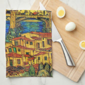 Starry Starry Night Florence Italien Geschirrtuch (Viertel Falte)