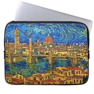 Starry Starry Night Florence Italien Laptopschutzhülle