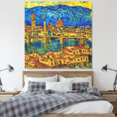 Starry Starry Night Florence Italien Leinwanddruck (Insitu (Schlafzimmer))
