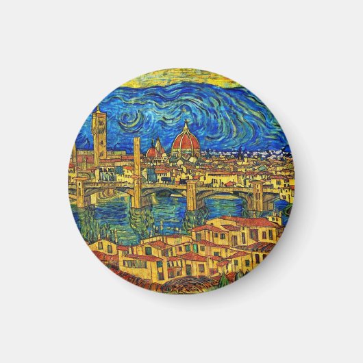 Starry Starry Night Florence Italien Magnet (Vorne)