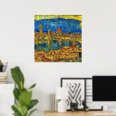 Starry Starry Night Florence Italien Poster (Heimbüro)