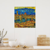 Starry Starry Night Florence Italien Poster (Küche)