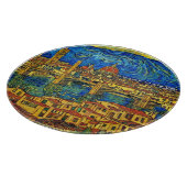 Starry Starry Night Florence Italien Schneidebrett (Ecke)