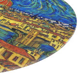 Starry Starry Night Florence Italien Schneidebrett (Ecke)