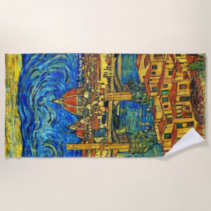 Starry Starry Night Florence Italien Strandtuch