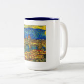 Starry Starry Night Florence Italien Zweifarbige Tasse (VorderseiteRechts)