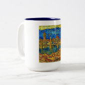 Starry Starry Night Florence Italien Zweifarbige Tasse (Vorderseite Links)
