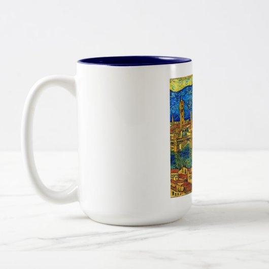 Starry Starry Night Florence Italien Zweifarbige Tasse (Links)
