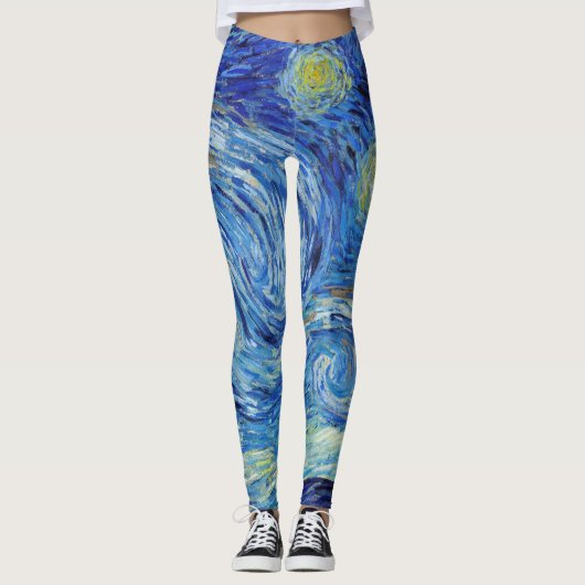 Starry Starry Night Inspiriert Leggings (Vorderseite)