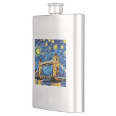 Starry Starry Night London England Flachmann (Links)