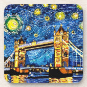 Starry Starry Night London England Getränkeuntersetzer (Vorderseite)