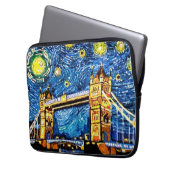 Starry Starry Night London England Laptopschutzhülle (Vorderseite Links)