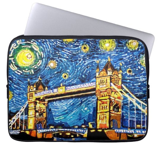 Starry Starry Night London England Laptopschutzhülle (Vorderseite)