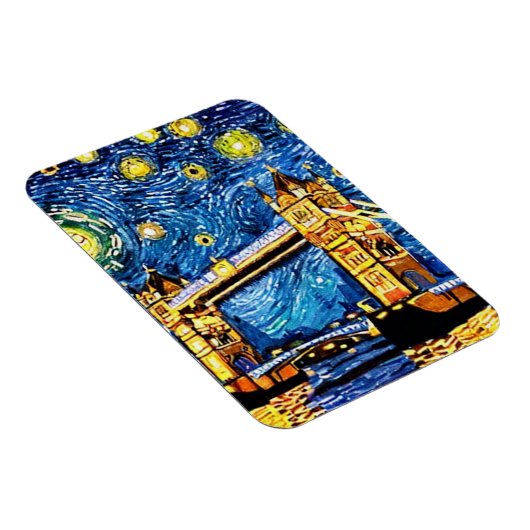 Starry Starry Night London England Magnet (Rechte Seite)