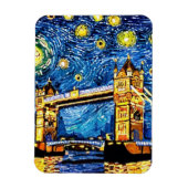 Starry Starry Night London England Magnet (Vertikal)
