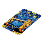 Starry Starry Night London England Magnet (Linke Seite)