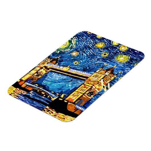 Starry Starry Night London England Magnet (Linke Seite)