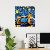 Starry Starry Night London England Poster (Heimbüro)