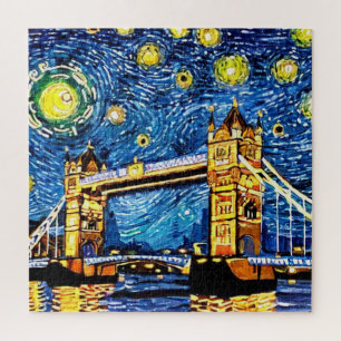Starry Starry Night London England Puzzle