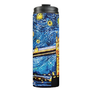 Starry Starry Night London England Thermosbecher