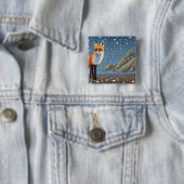 Starry Starry Night Storybook Fox Button (Beispiel)