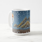 Starry Starry Night Storybook Fox Kaffeetasse (Vorderseite Links)