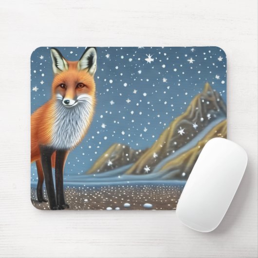 Starry Starry Night Storybook Fox Mousepad (Mit Mouse)