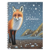 Starry Starry Night Storybook Fox Notizblock (Vorderseite)