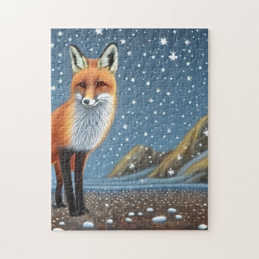 Starry Starry Night Storybook Fox Puzzle (Vertikal)