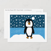 Starry Starry Penguin Holiday Postcard Feiertagspostkarte (Vorne/Hinten)